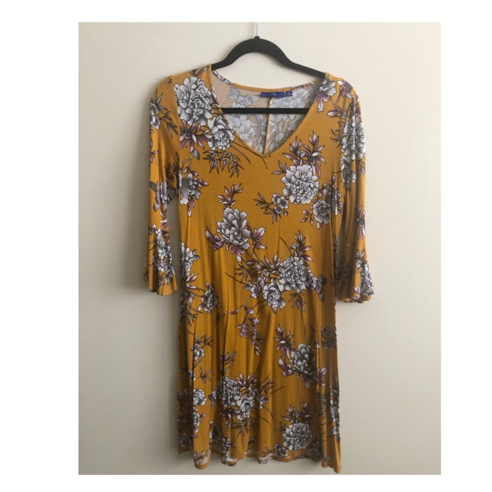 Yellow Floral Dress